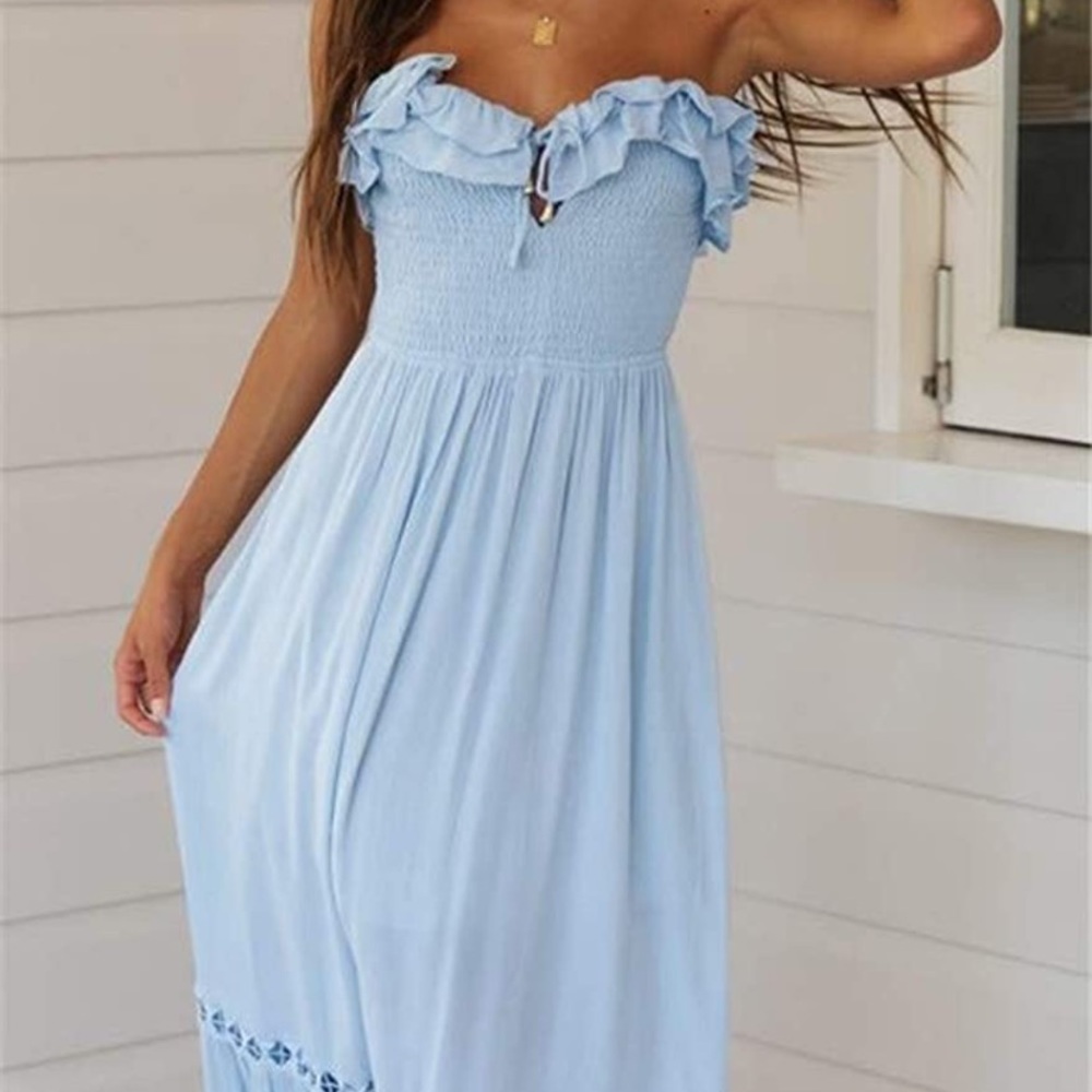 Strapless midi dress, new!